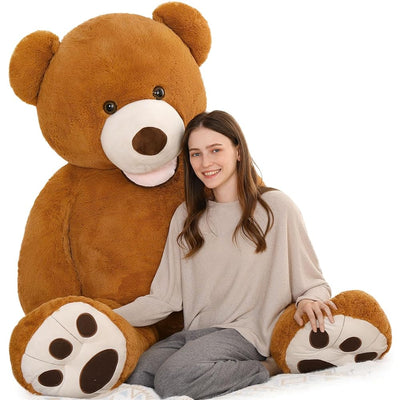 Giant Teddy Bear Stuffed Animal Toy, Brown, 71 Inches - MorisMos Plush Toys