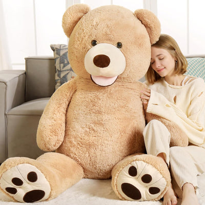 Giant Teddy Bear Stuffed Animal Toy, Light Brown, 59 Inches - MorisMos Plush Toys