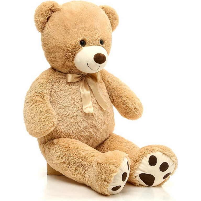 Giant Teddy Bear Plush Toy, Light Brown, 39/51 Inches – Plush Toy Store