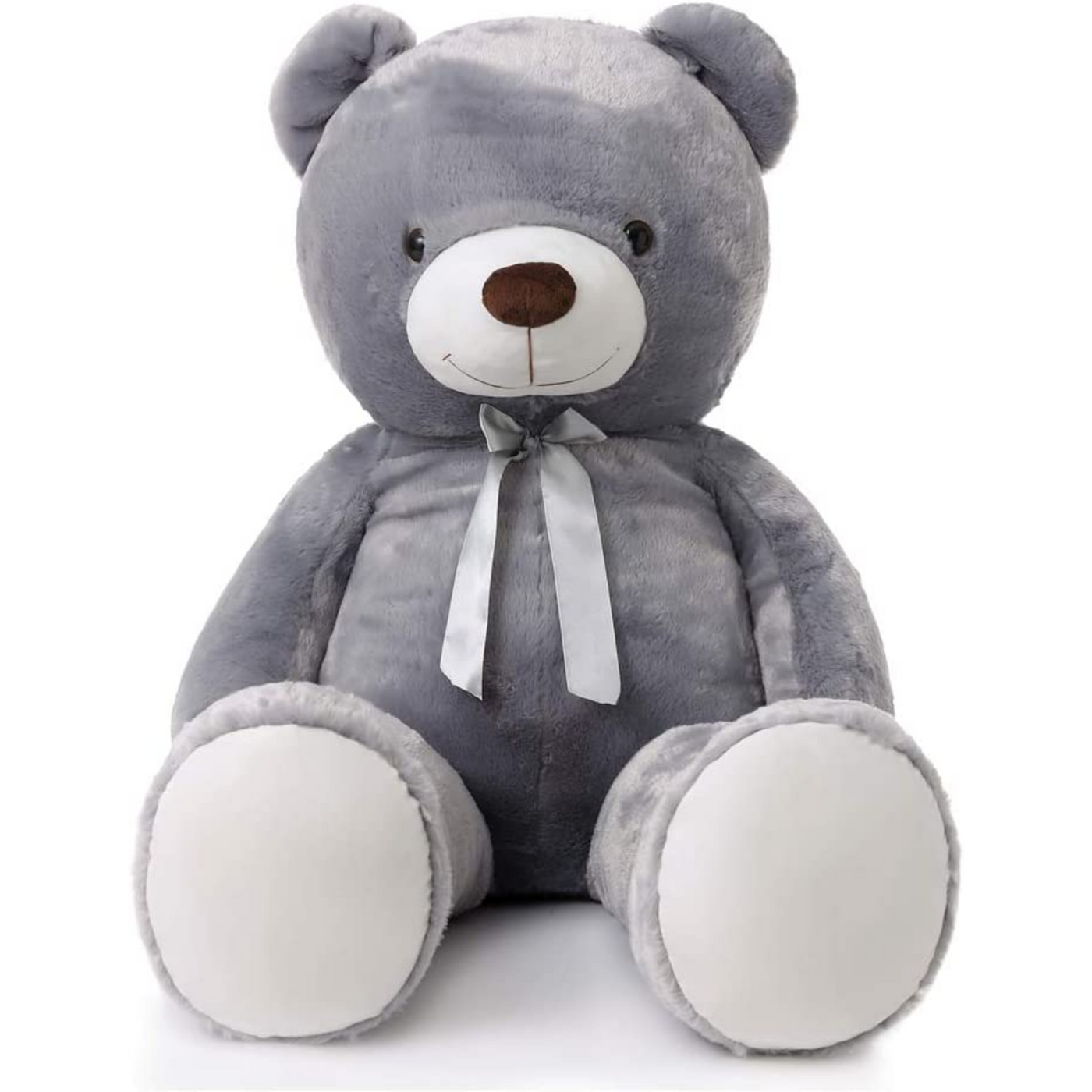 Giant Teddy Bear Stuffed Toy, Grey, 47 Inches - MorisMos Plush Toys