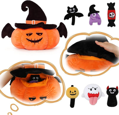 Halloween Pumpkin Stuffed Toy Set, 14 Inches - MorisMos Stuffed Animals