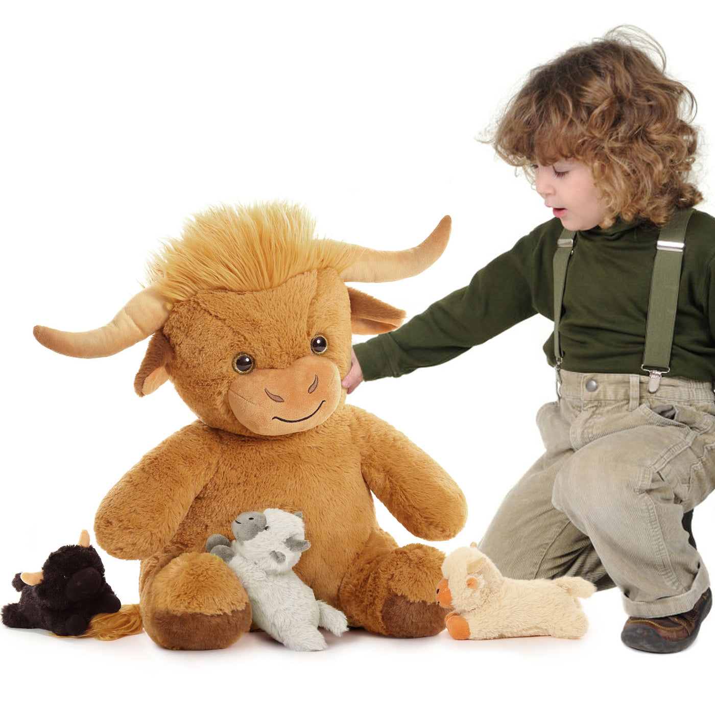 Highland Cattle Stuffed Animal Toys, 18 Inches - MorisMos Plush Toys