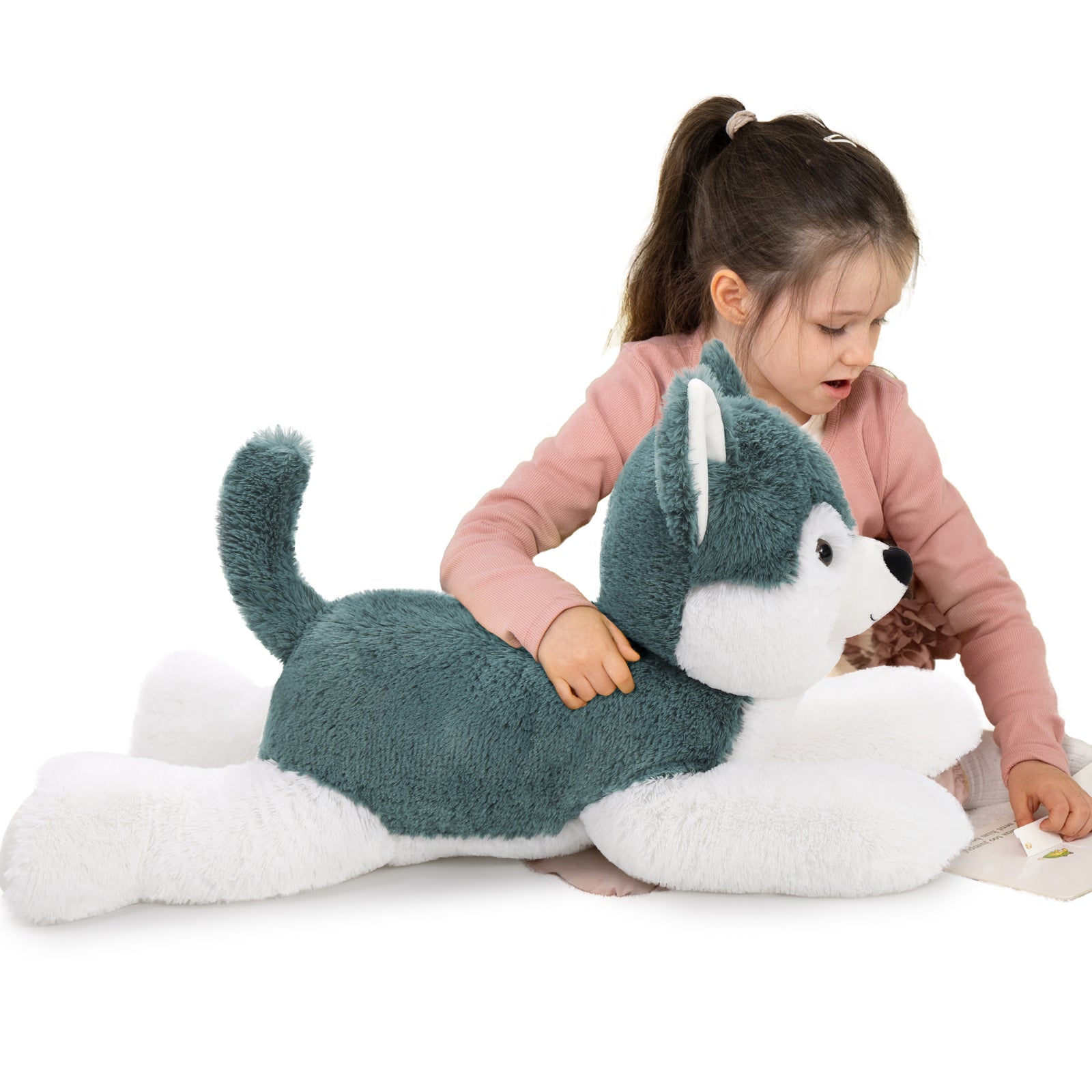 Husky Plush Toy Dog Stuffed Animals, 28 Inches