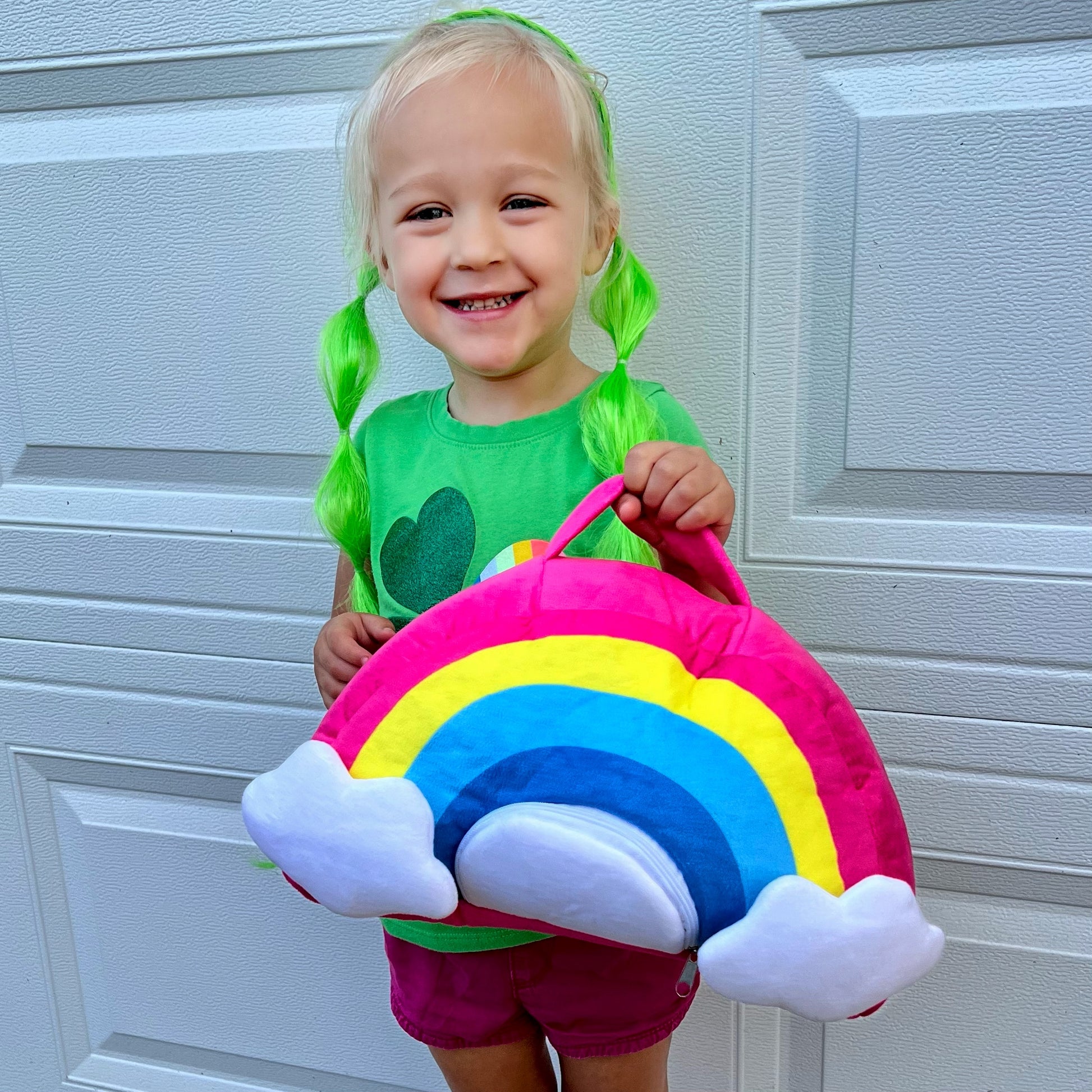 Rainbow Case with Stuffed Animal Set, 12 Inches