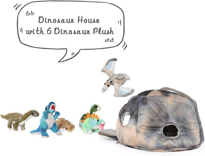 Dinosaur Stuffed Animal Toy Set, 7.8 Inches - MorisMos Stuffed Animals