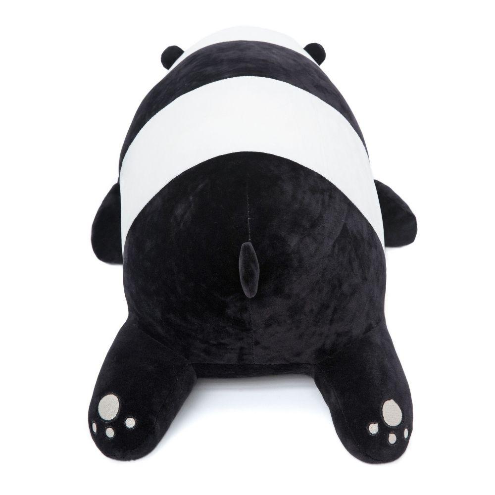 Oreiller de sieste en peluche Panda, noir et blanc, 27,5 pouces