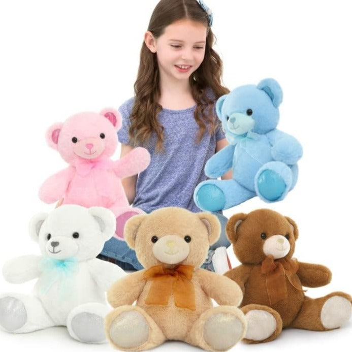 Teddy Bear Plush Toy Set, Multicolor, 14 Inches