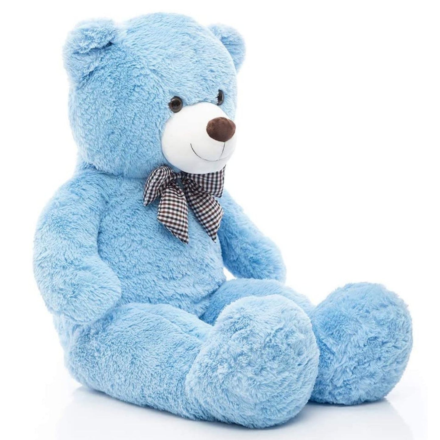 Huge Blue Teddy Bear Plush Toys - Blue Teddy Bear Stuffed Animals - Massive Valentine's Day Teddy Bears&Gifts - Soft Cuddly Smiling Face Big Teddy Bear Plush Gift for Girlfriend/Boyfriend - Teddy Bear Plush Dolls for Birthday/Baby Shower/Christmas