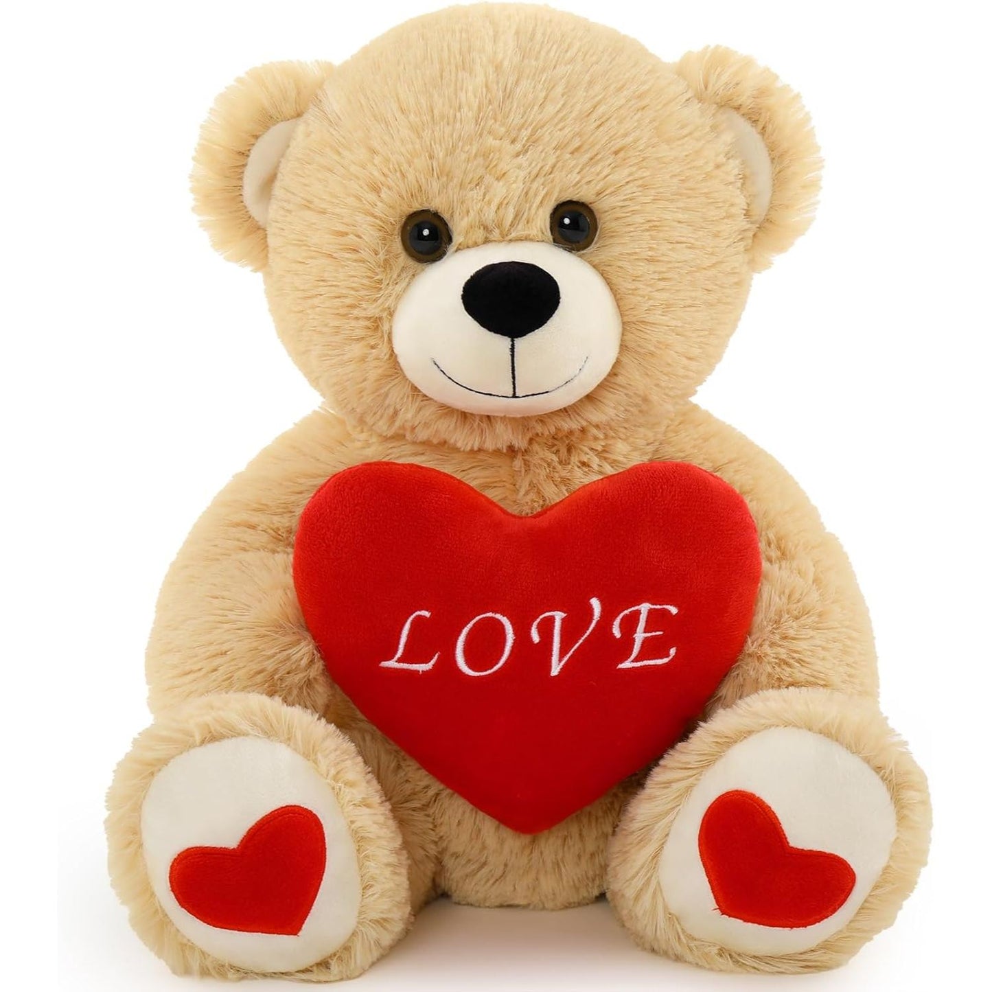 Teddy Bear Stuffed Animal Toy, Brown, 12 Inches - MorisMos Stuffed Animals