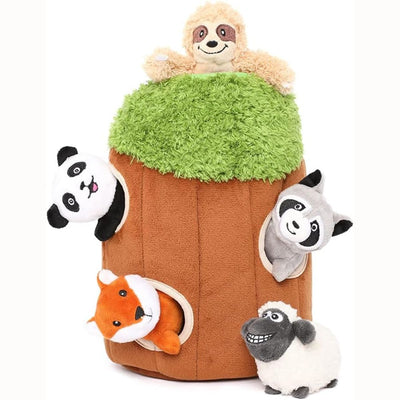 Treehouse with 5 Small Stuffed Animal Toys