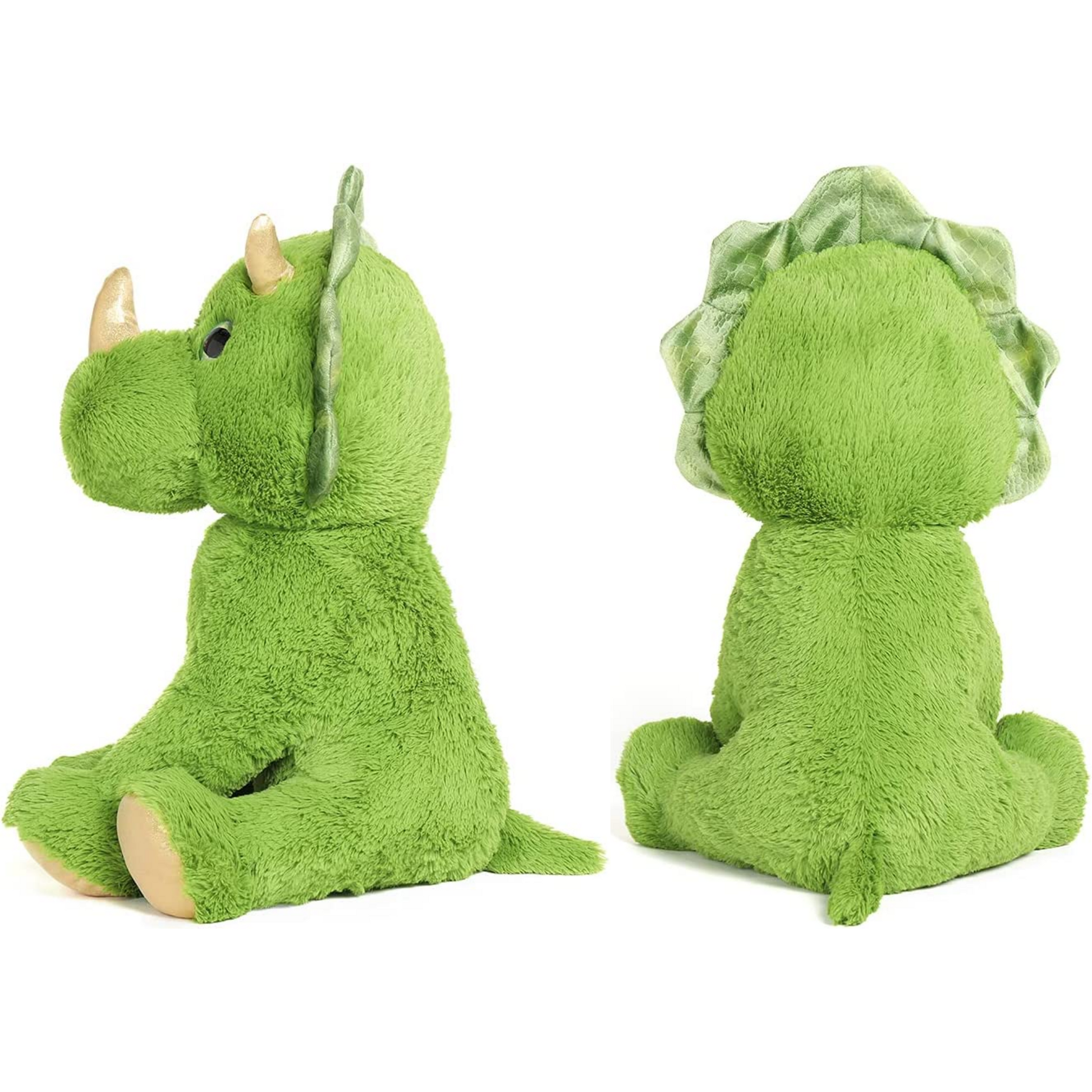 Triceratops-Dinosaurier-Plüschtier, grün, 24,4 Zoll