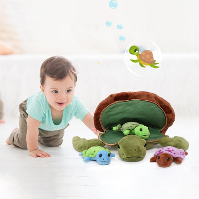 You're in for a delightful surprise with this adorable sea turtle plush toy! Crafted with meticulous attention to detail, it looks incredibly realistic. Using quality plush fabric and filled with PP cotton, this turtle toy is extremely soft - perfect for kids to hug!