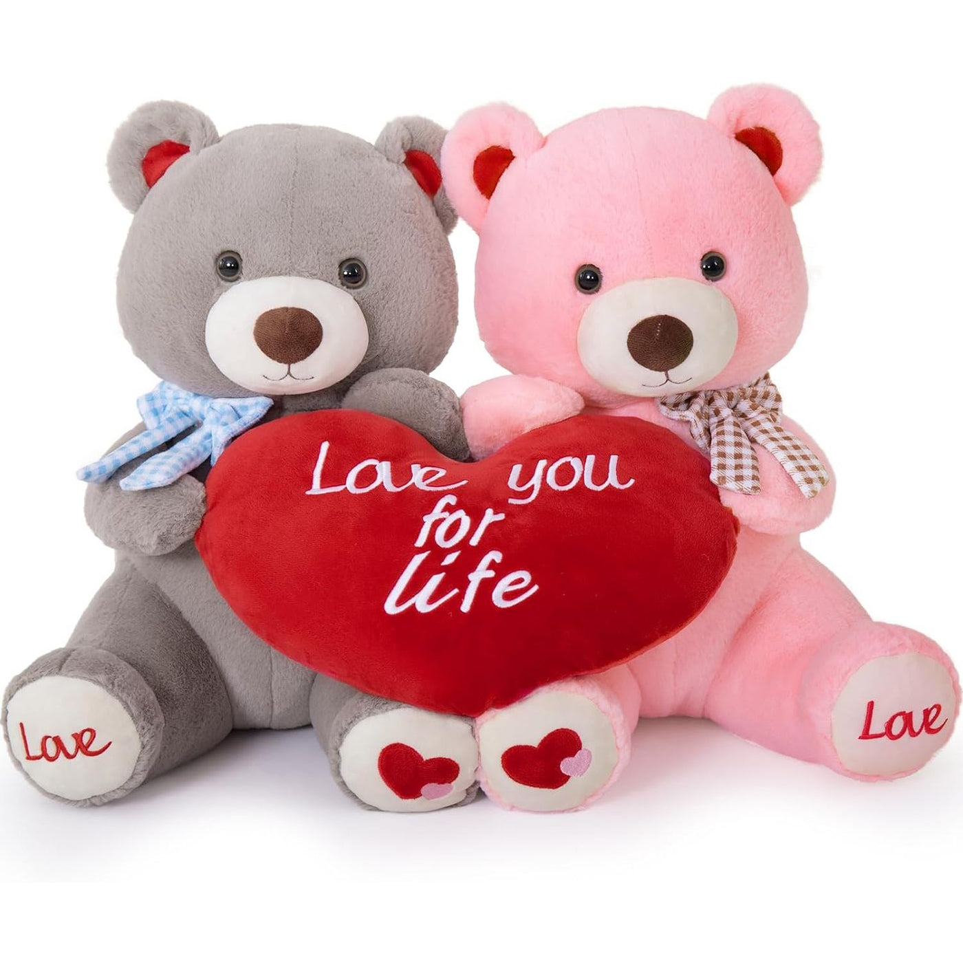 Valentine's Teddy Bear Plush Toys, 15.7 Inches - MorisMos Valentine's Plush Toys
