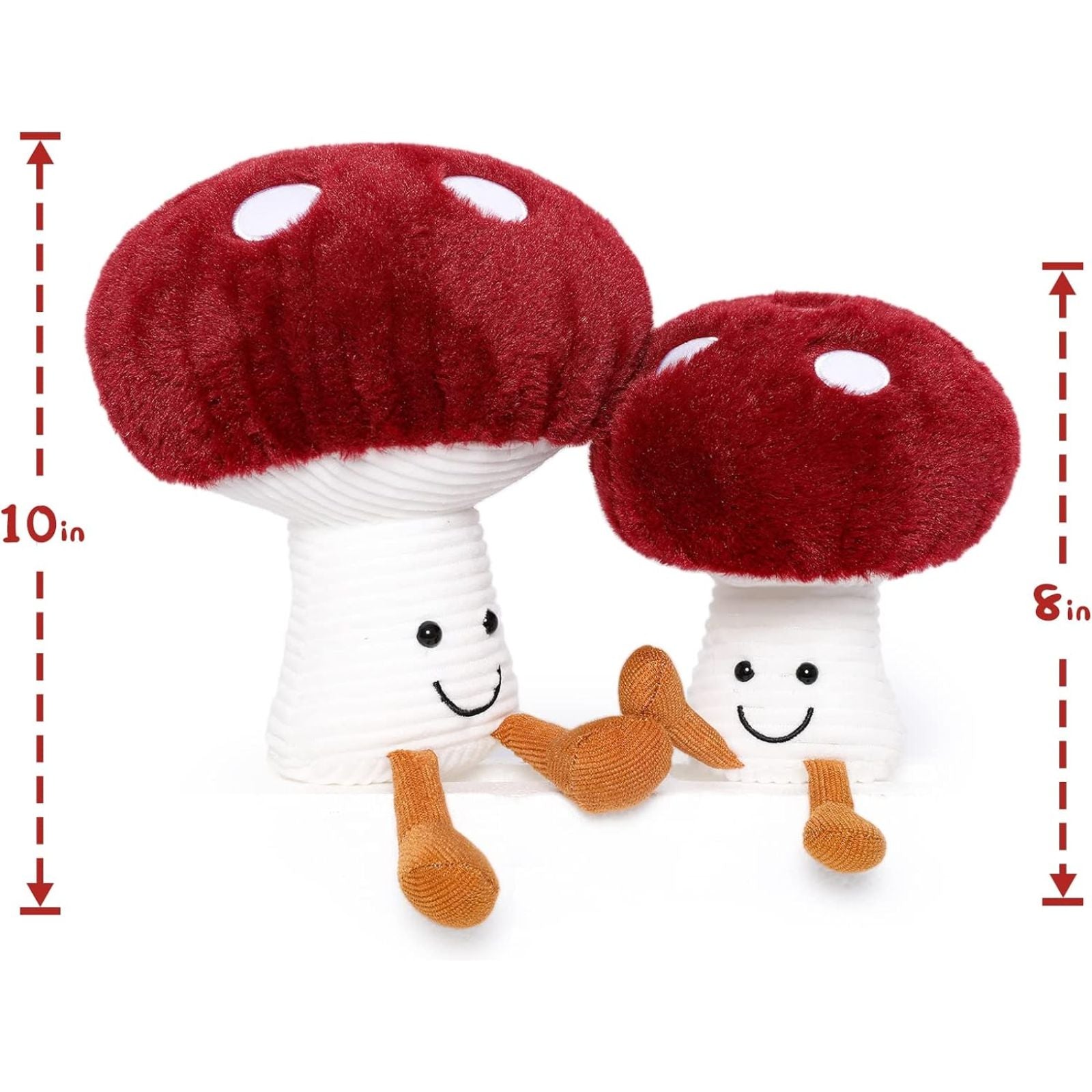 Mushroom Stuffed Toy, 8/10 Inches