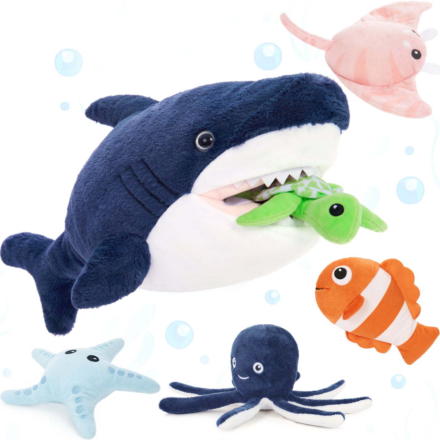 Shark Plush Toy Ocean Stuffed Animals, 23.6 Inches