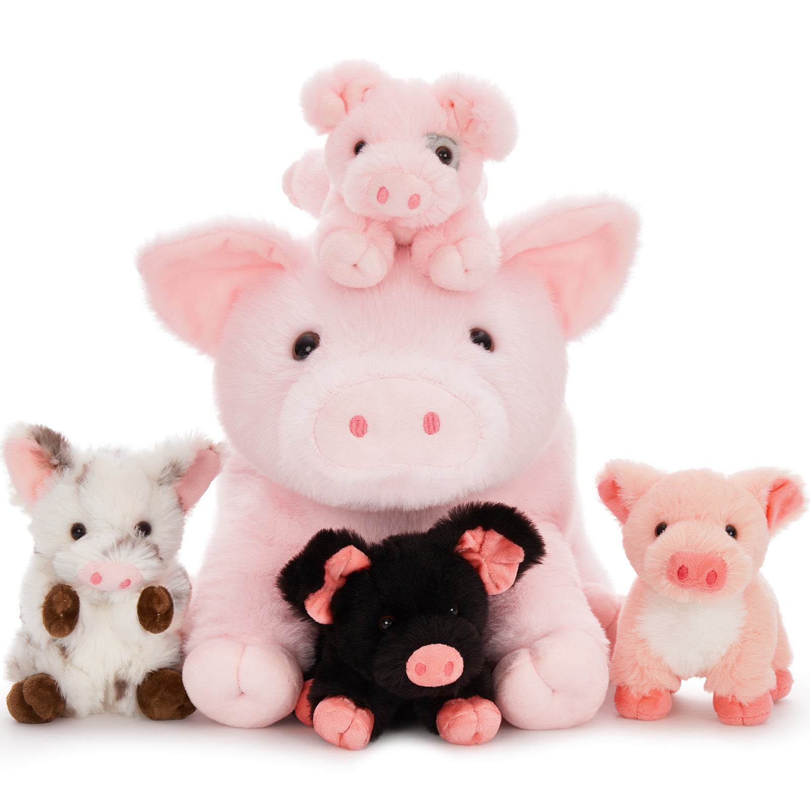 Pig Stuffed Animals Farm Plush Toys, Pink, 15.7 Inches