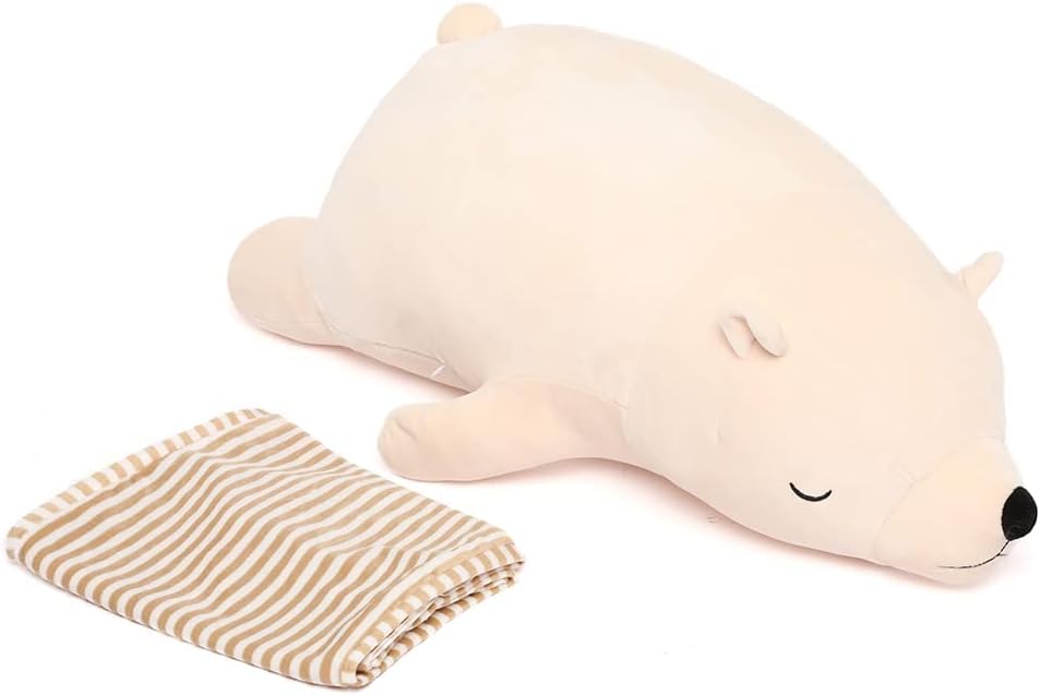 Polar Bear Stuffed Animal Toy, 28 Inches