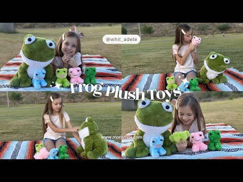 Frosch-Plüschspielzeug-Set, grün, 17,7 Zoll