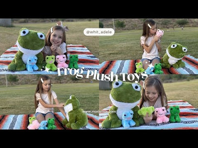 Frog Plush Toy Set, Green, 17.7 Inches