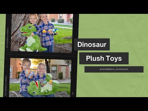 Tyrannosaurus Rex Plush Toy Set, 19.6 Inches