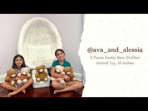 5 Packs Teddy Bear Stuffed Animal Toy, 14 Inches