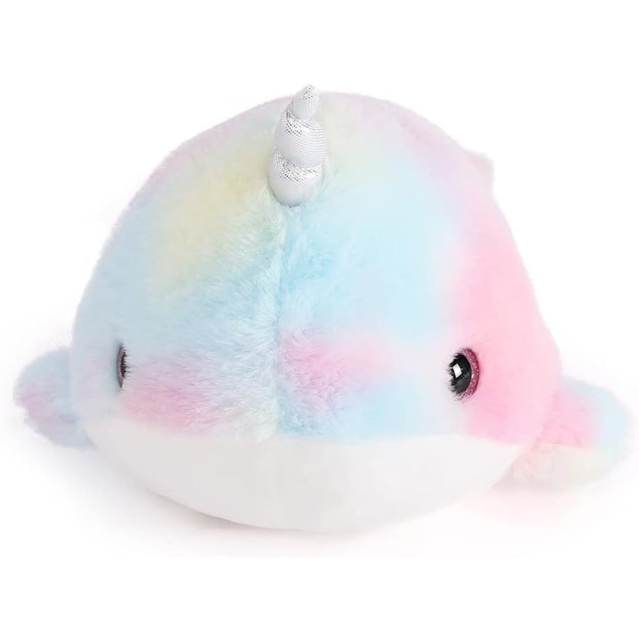 Rainbow Narwhal Stuffed Animals Unicorn Plush Toy, 11 Inches - Magical Rainbow Plushie for Little Girls Ages 3-8 - Enchanting Narwhal Toys