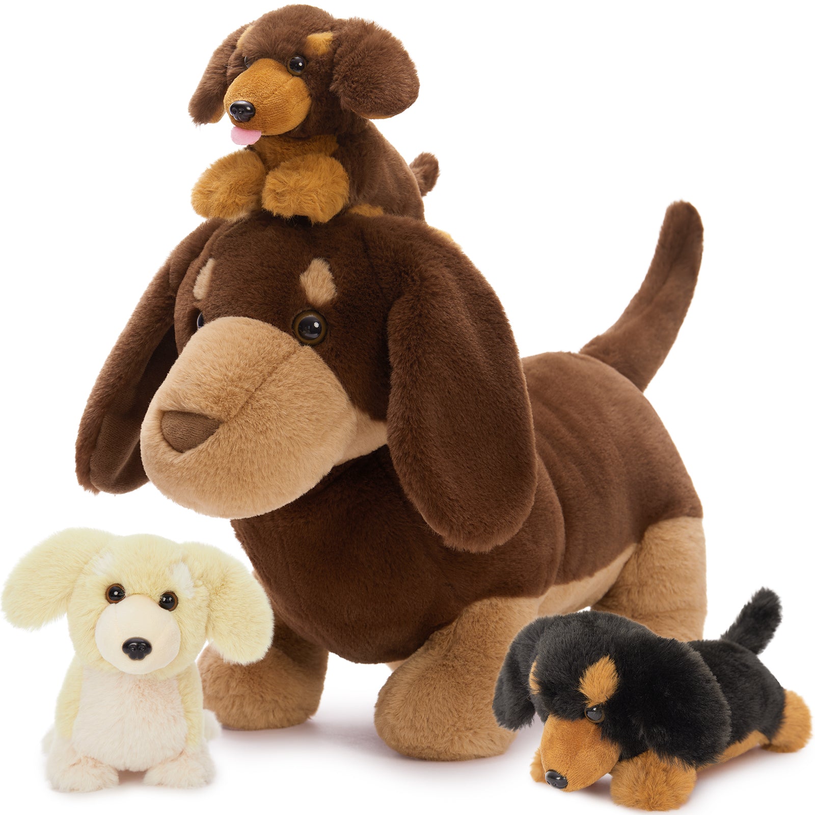 Dachshund Stuffed Animals Dog Plush Toys, Brown, 18 Inches