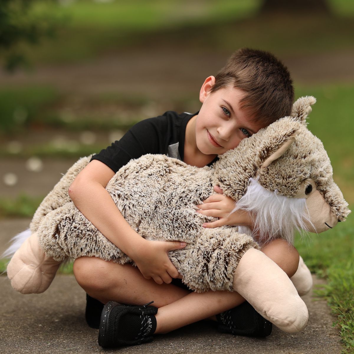 Lifelike Wolf Stuffed Animals - 30 Inches Wolf Plush Toys - Jungle Safari Party Decor - Stuffed Wolf for Boys Girls - Birthday/Christmas/Thanksgiving/Baby Shower Gift for Children Adults - Free Shipping Now