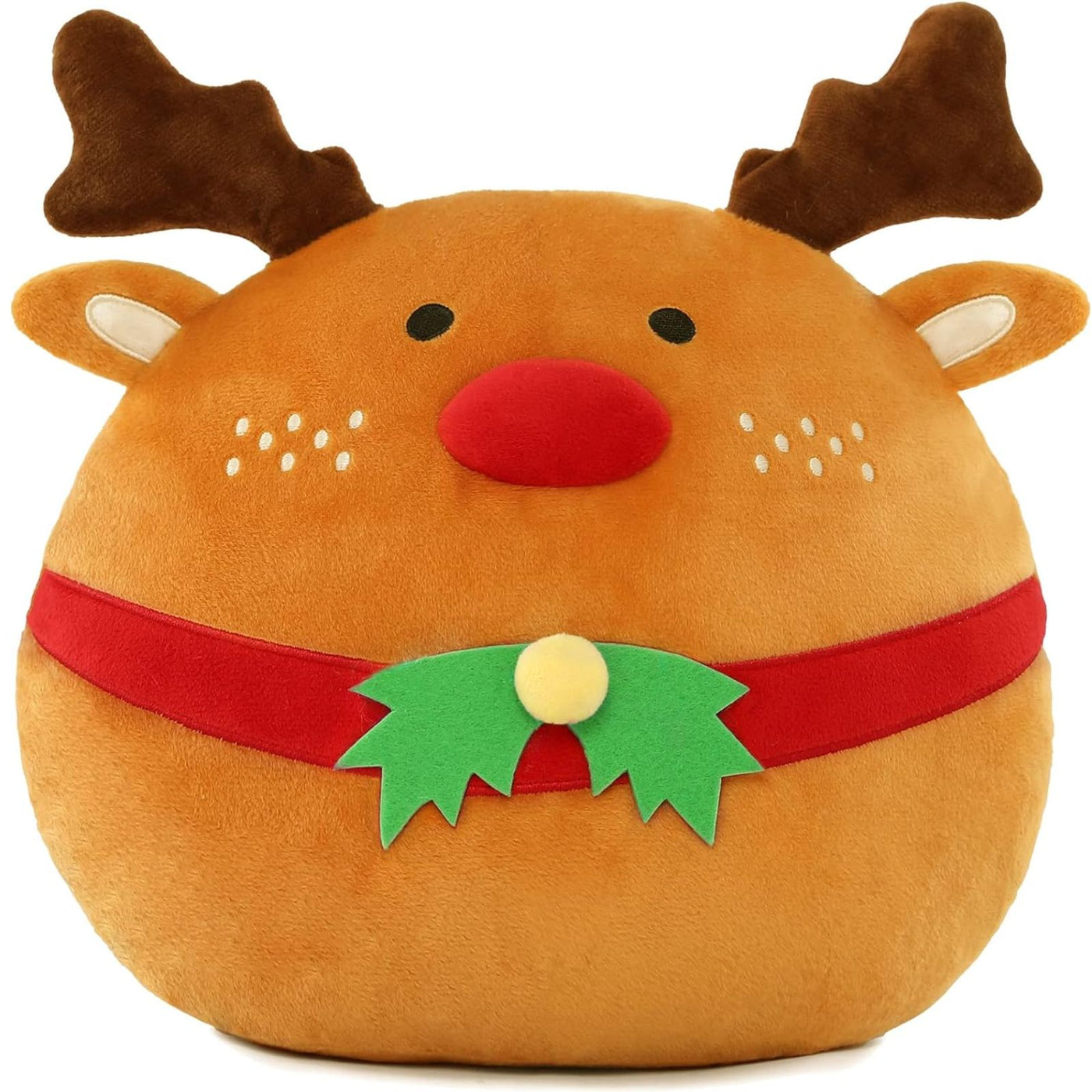 Red-Nosed Reindeer Throw Pillow, 10 Inches