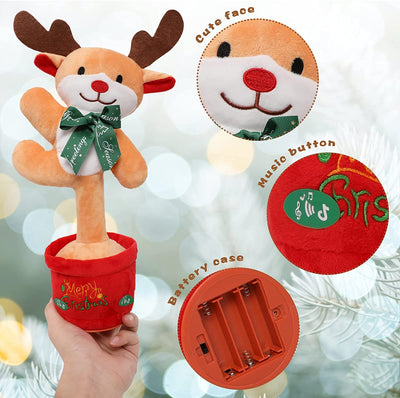 Reindeer Dancing Plush Toy, 13.7 Inches - MorisMos Plush Toys