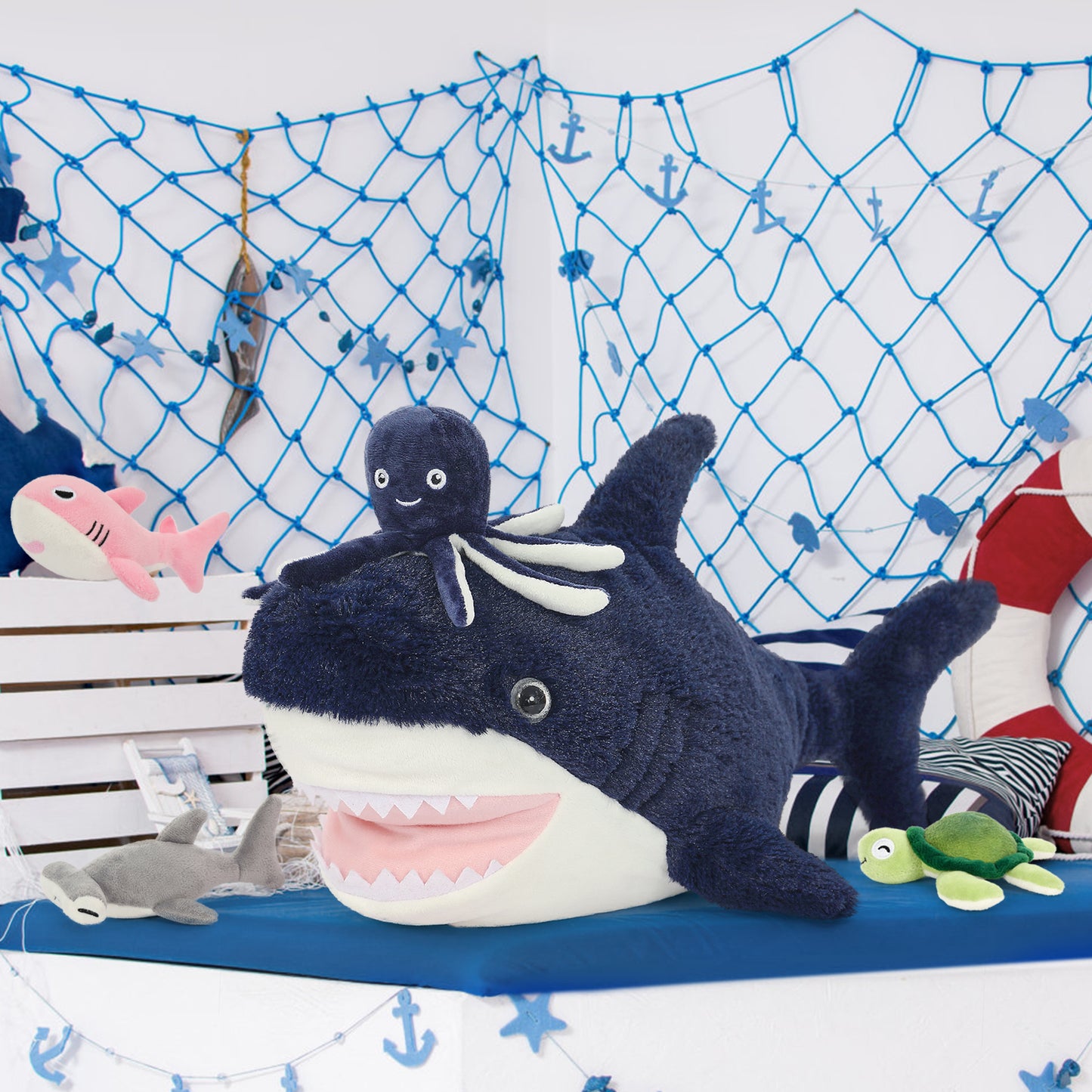 Shark Plush Toy Ocean Stuffed Animals, 23.6 Inches