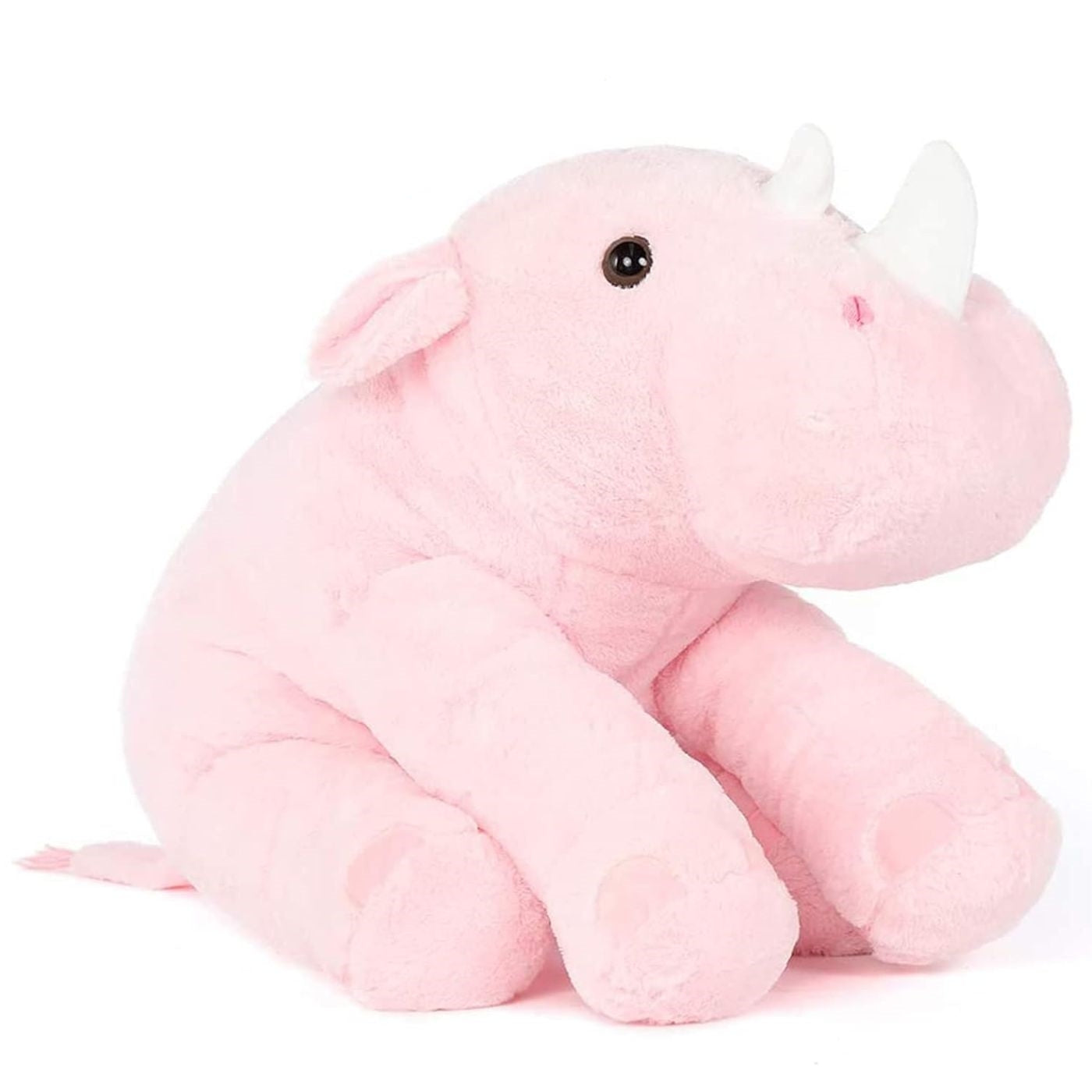 Rhino Plush Toy, Pink, 24 Inches - MorisMos Stuffed Animal Toys