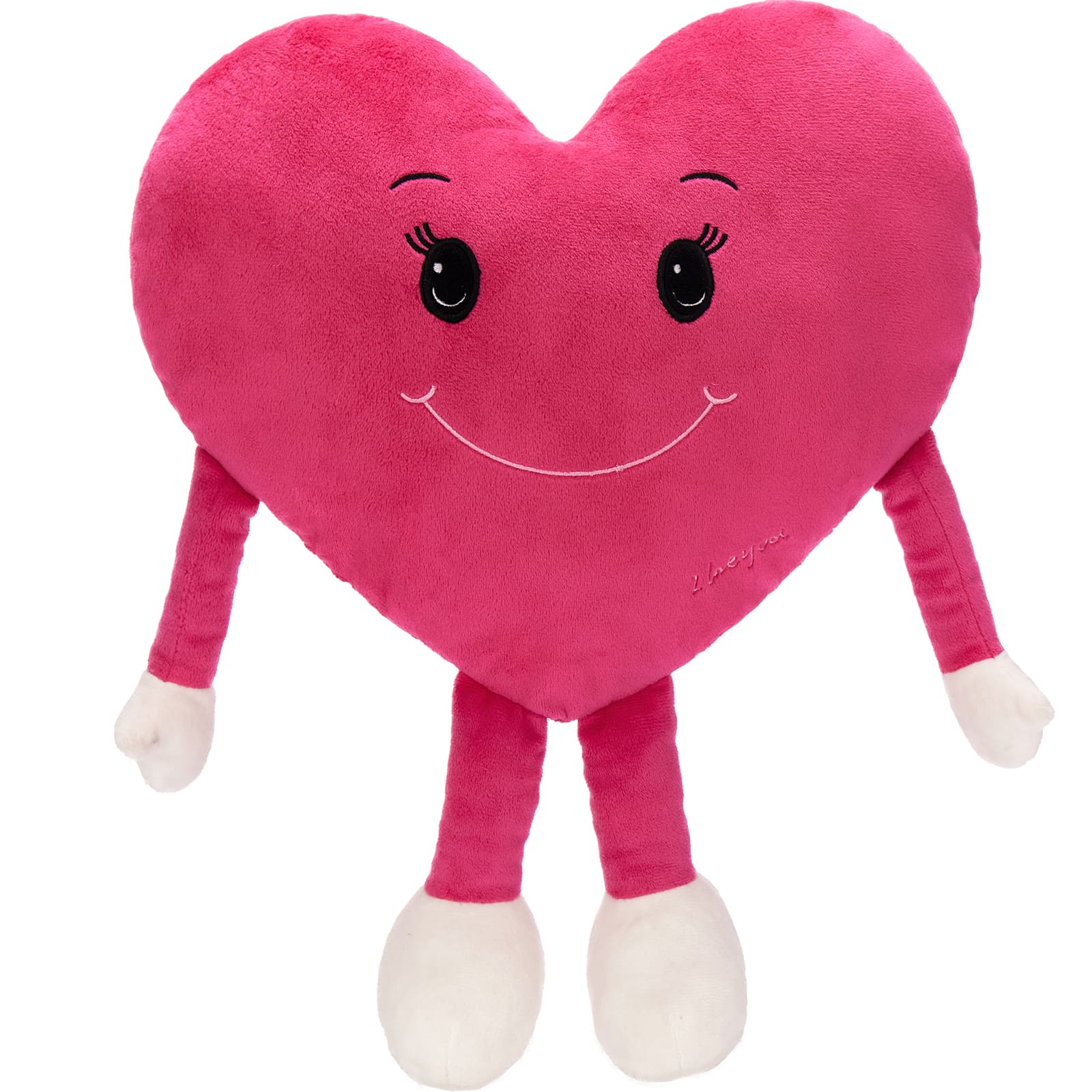 Red Heart Plush Pillow Love Pillow Cushion, 10 Inches