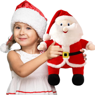 Santa Claus Plush Toy, Red, 15 Inches