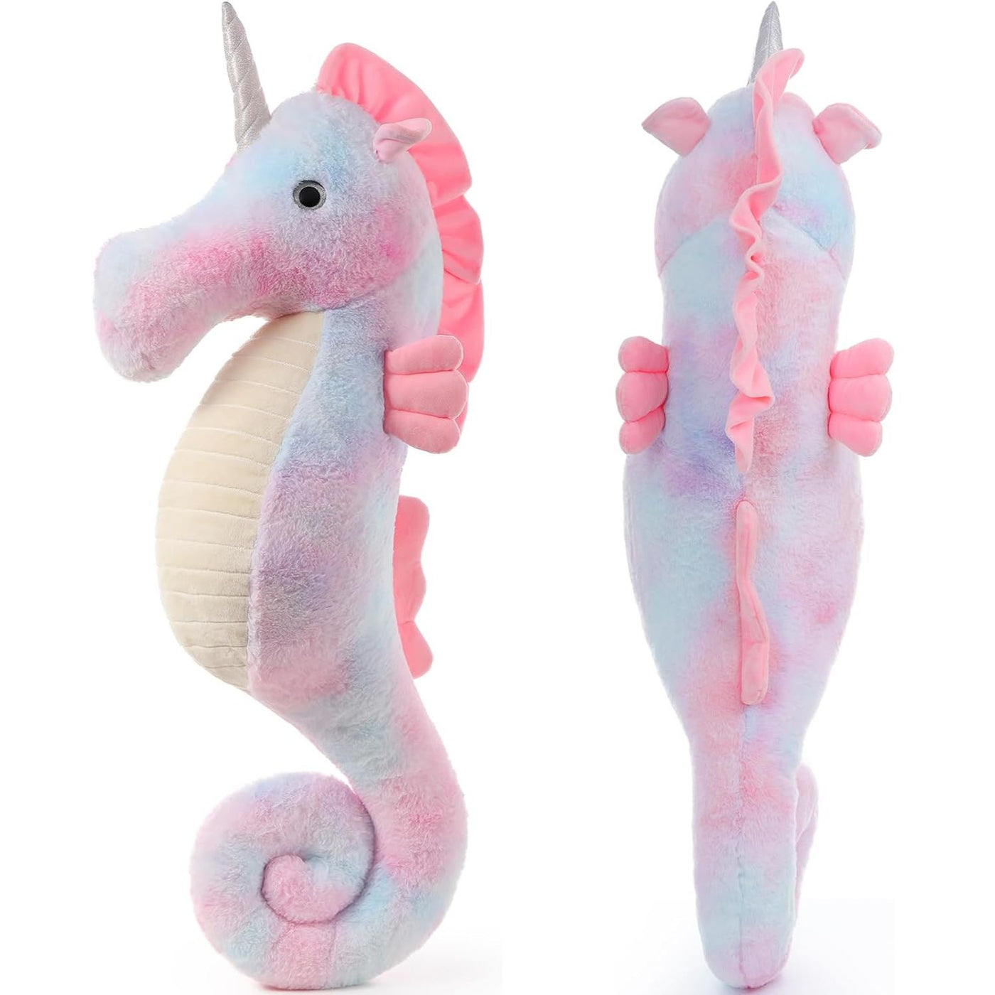 Seahorse Tie-Dye Stuffed Toy, 43.3 Inches