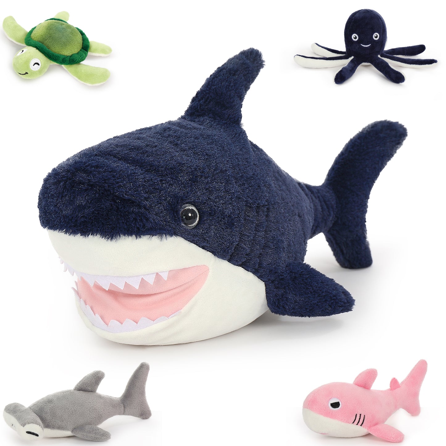 Shark Plush Toy Ocean Stuffed Animals, 23.6 Inches