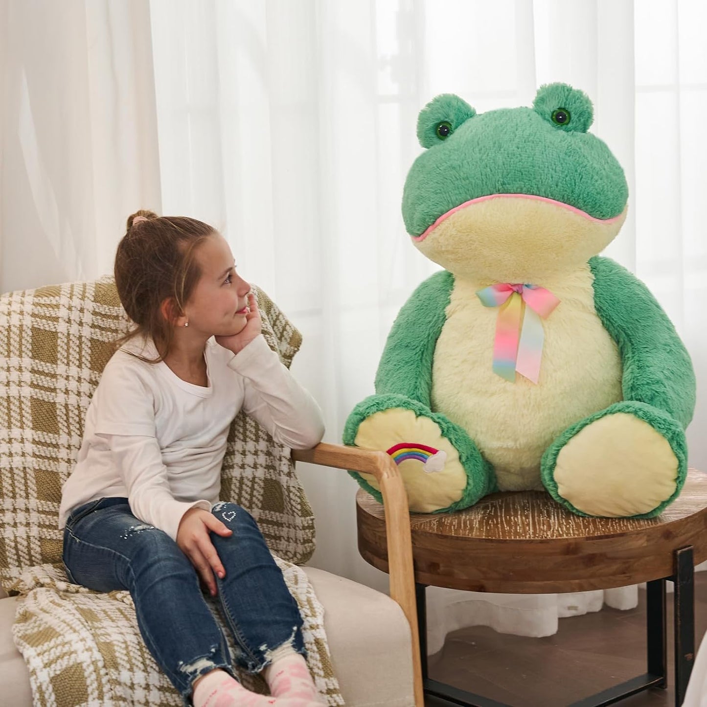 Sitting Frog Stuffed Toy, 26.8 Inches