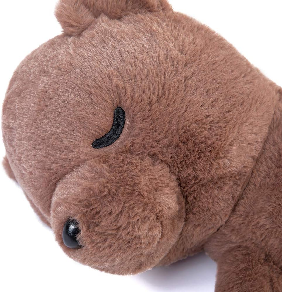 Sleeping Bear Plush Toy, Multicolor, 20 Inches