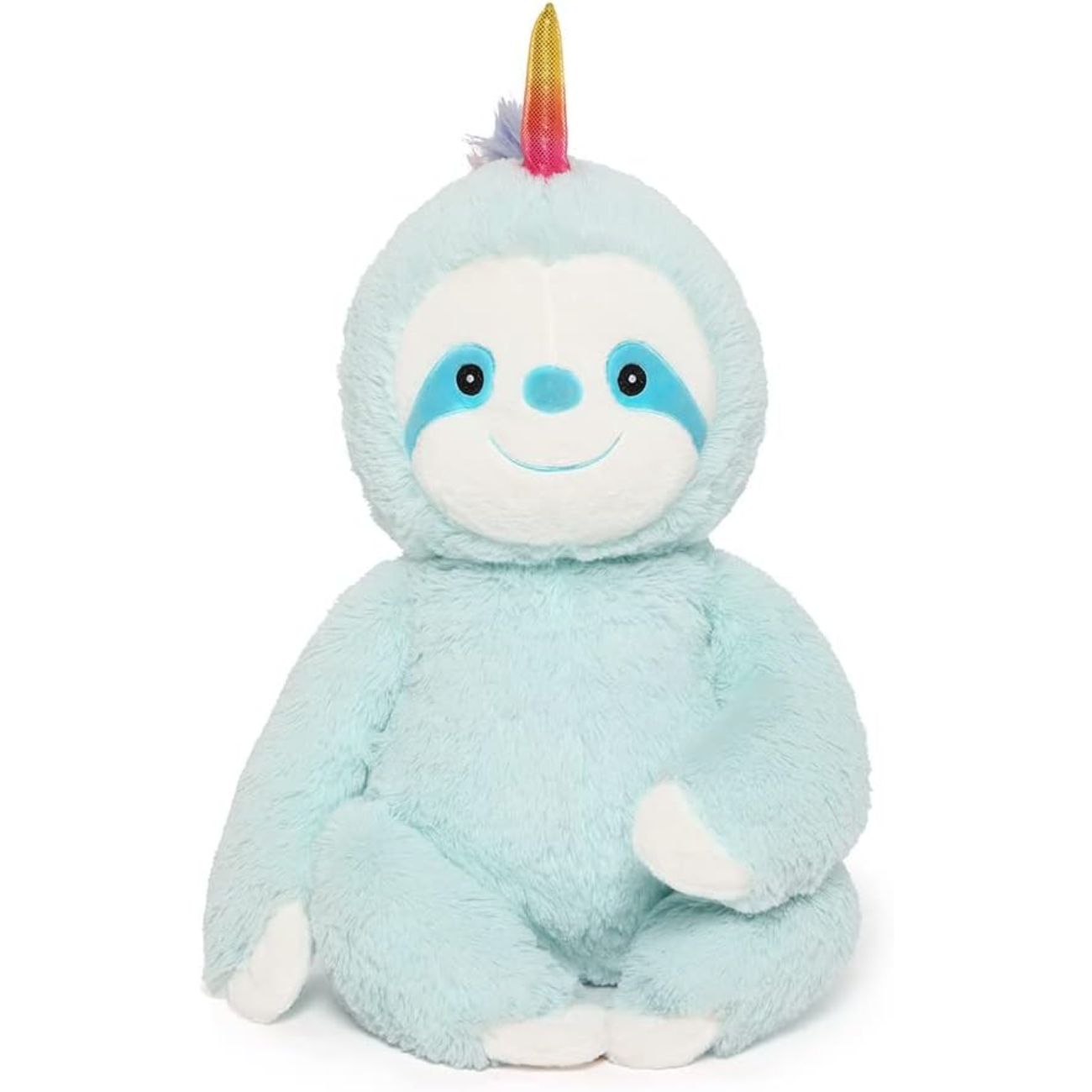 Sloth Stuffed Animal Toy, Light Blue, 17.7 Inches