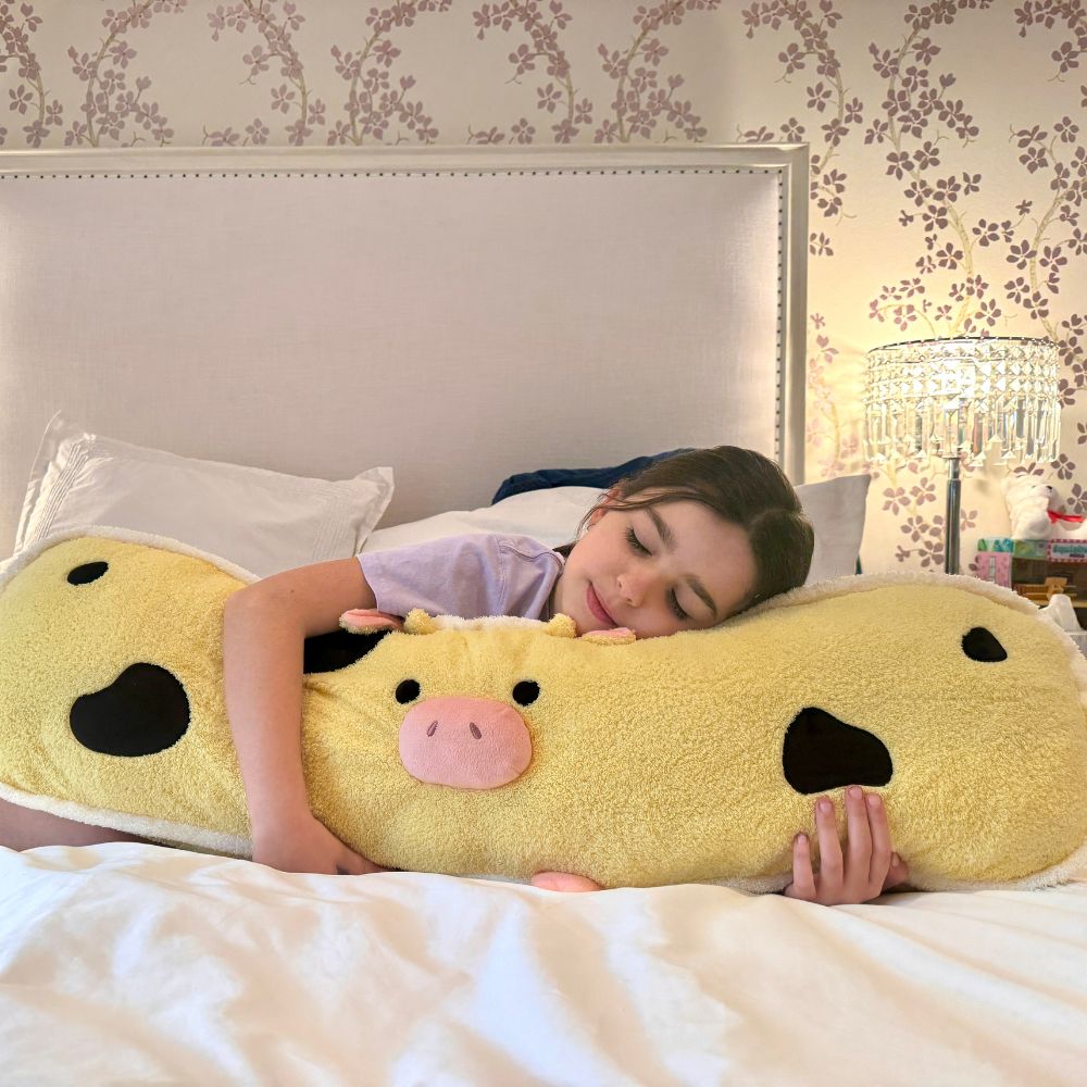 Cattle/Cat Cartoon Long Plush Throw Pillows, 39 Inches