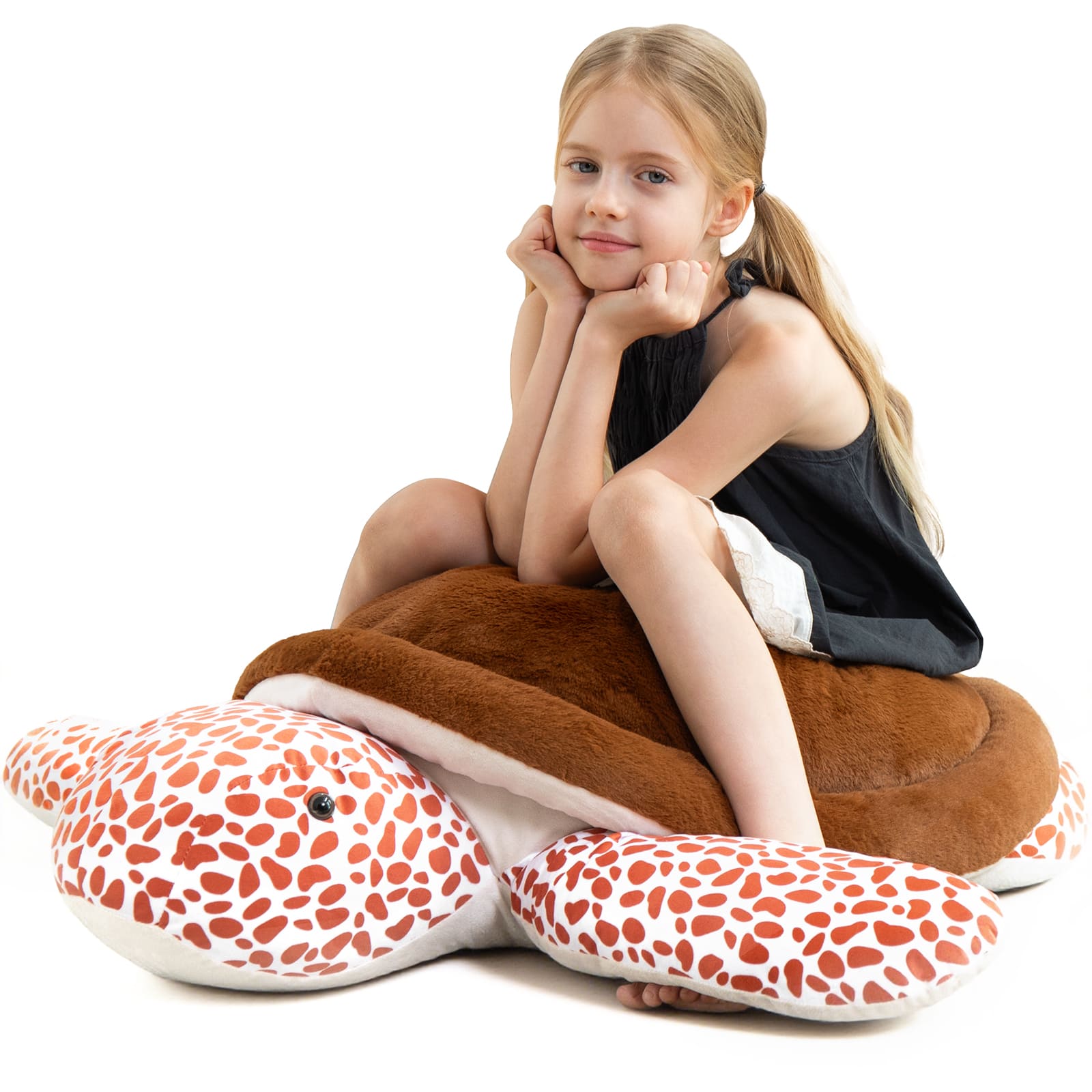 Turtle Stuffed Animals Plush Turtle Toys, Brown, 30 Inches