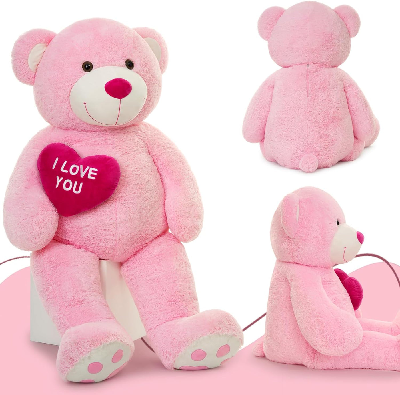 Giant Pink Teddy Bear Stuffed Animals — MorisMos Stuffed Animals