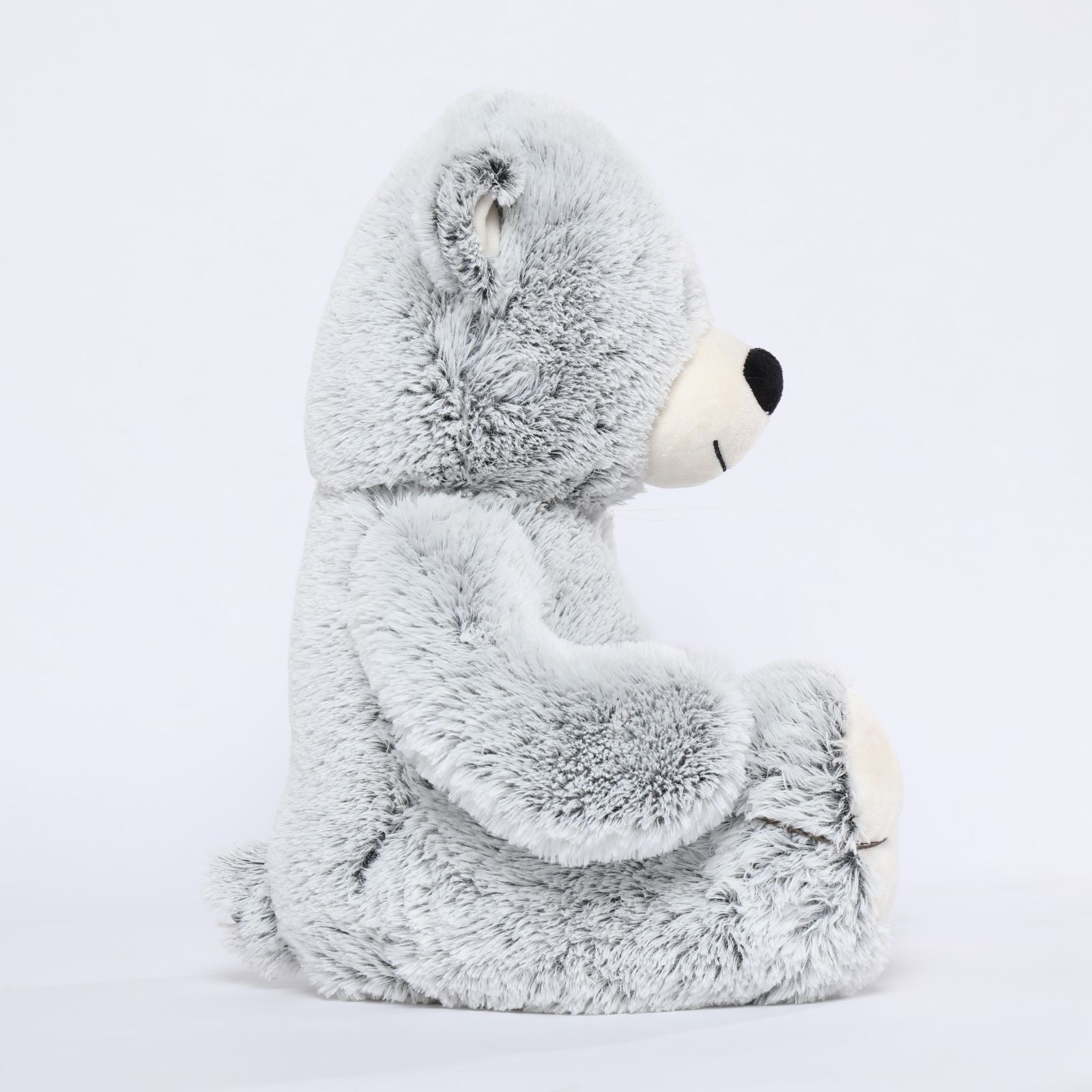 Teddy Bear Plush Toy, Light Grey/Light Coffee, 17.71 Inches