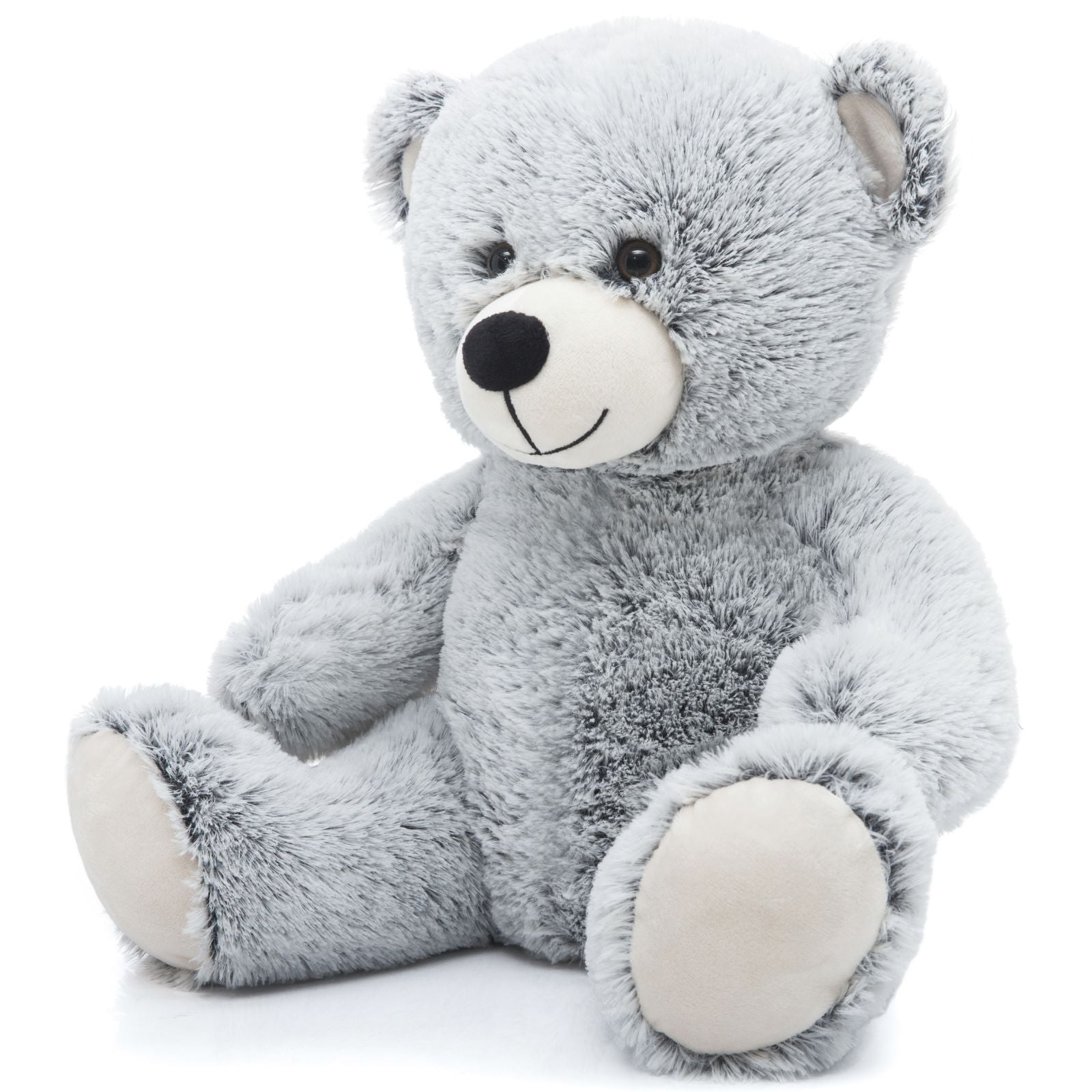 Teddy Bear Plush Toy, Light Grey/Light Coffee, 17.71 Inches