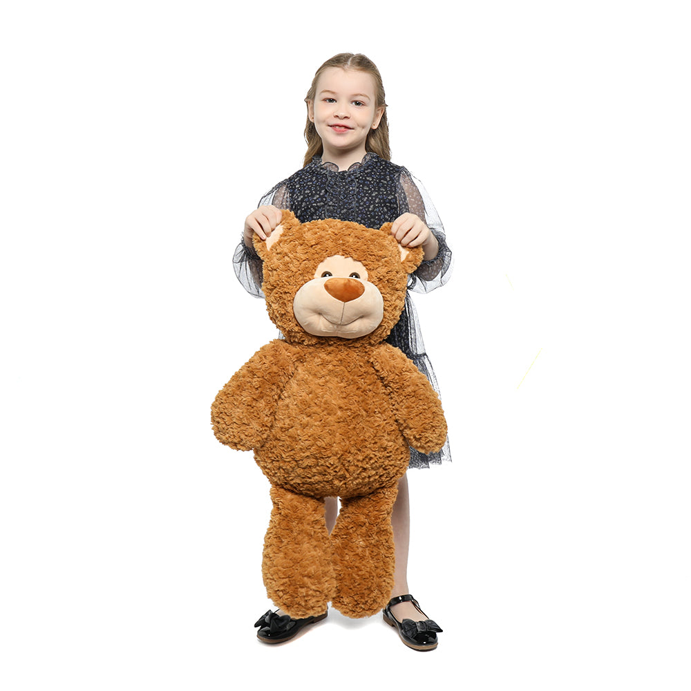 30 Inches Brown Teddy Bear Plush Toys - Brown Teddy Bear Stuffed Animals - Massive Valentine's Day Teddy Bears&Gifts - Soft Cuddly Smiling Face Big Teddy Bear Plush Gift for Girlfriend/Boyfriend - Teddy Bear Plush Dolls for Birthday/Baby Shower/Christmas