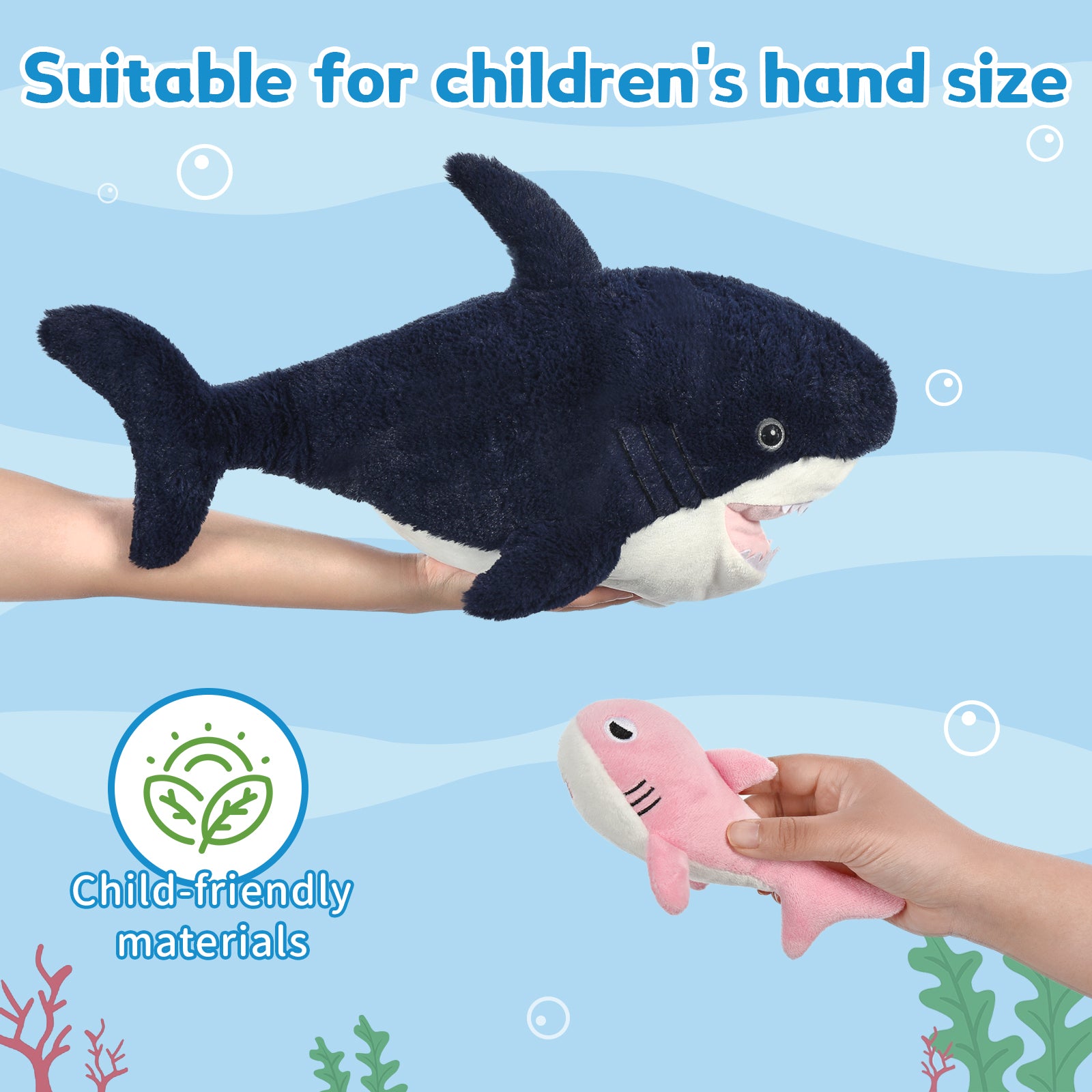 Shark Plush Toy Ocean Stuffed Animals, 23.6 Inches
