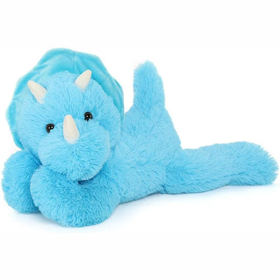 Triceratops Plush Toy, Blue, 24 Inches