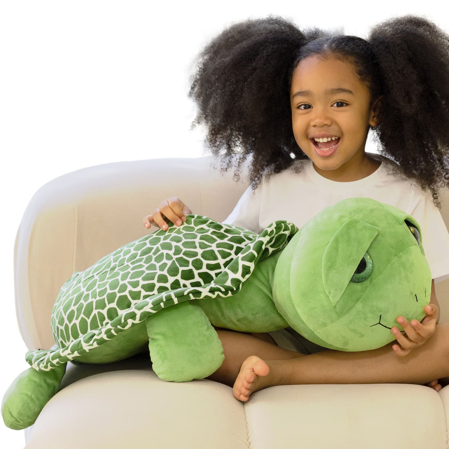 Turtle Stuffed Animals, Green, 23.6/31.5 Inches