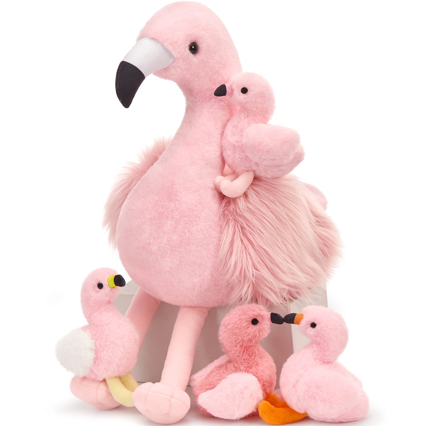 Flamingo Stuffed Animals Flamingo Plush Toys, Pink, 18 Inches - Flamingo Baby Stuffed Animals with Their Mom