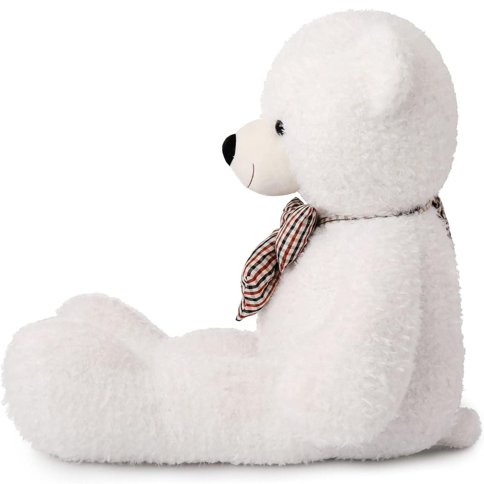 Peluche ours en peluche vintage, marron clair/blanc, 31,5/39 pouces